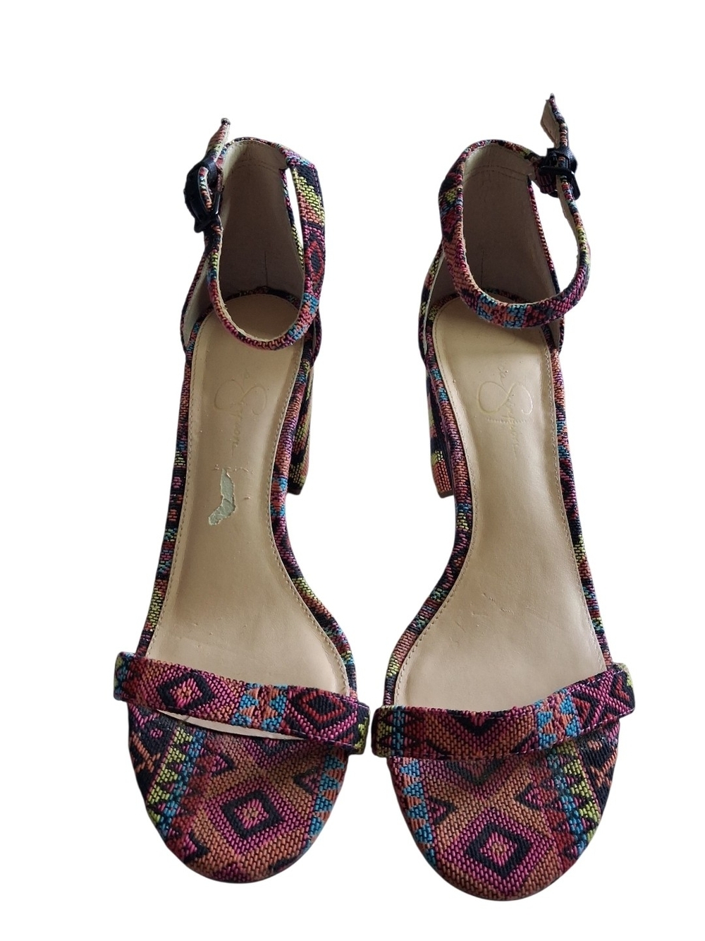Jessica Simpson Ankle-Strap Block Heel Sandals